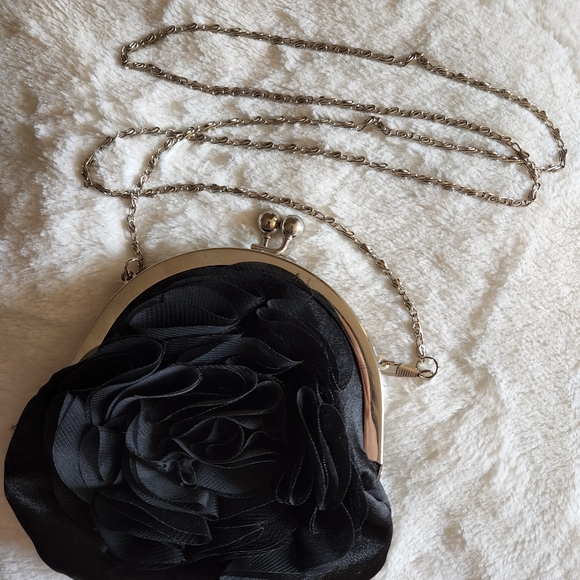 Dynamite black party shoulder satchel clutch - Picture 3 of 4